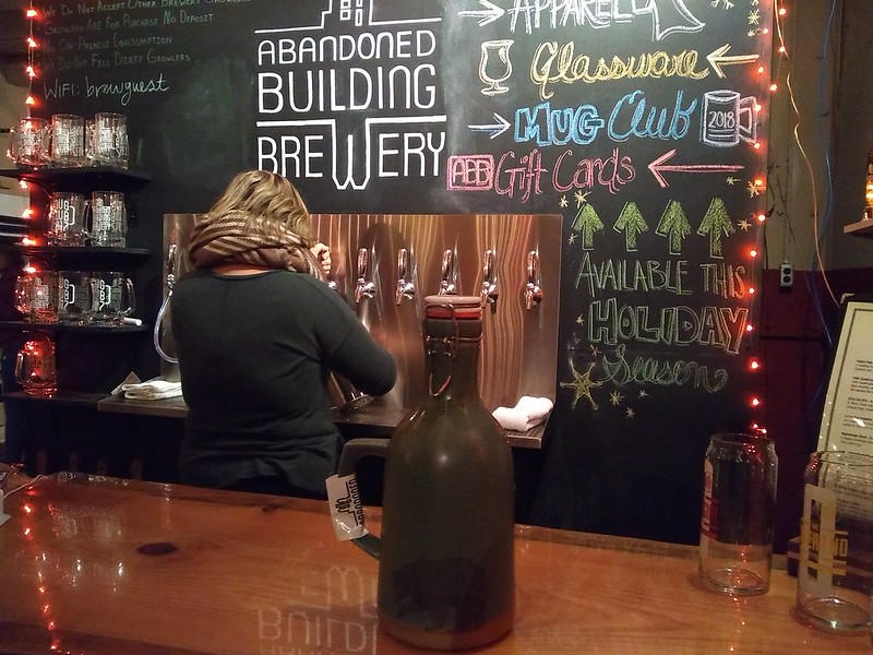 Growler at Abandoned Building